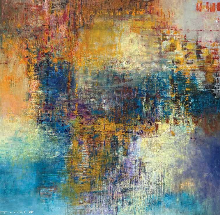 Abstracto turquesa by César Albán